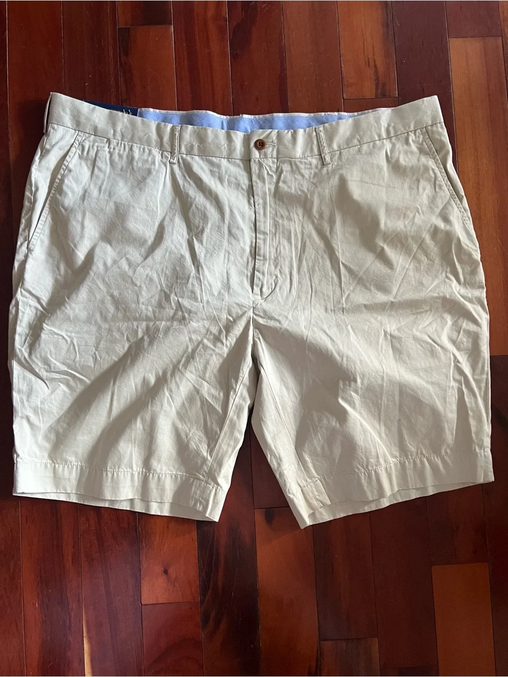Ralph Lauren Khaki Flat-Front Chino Shorts NWT